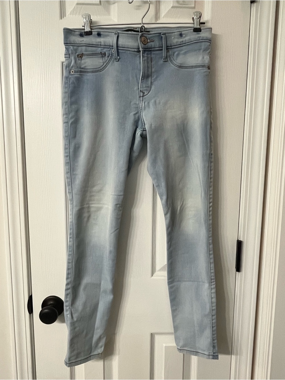 Express Light Blue Skinny Jean Leggings